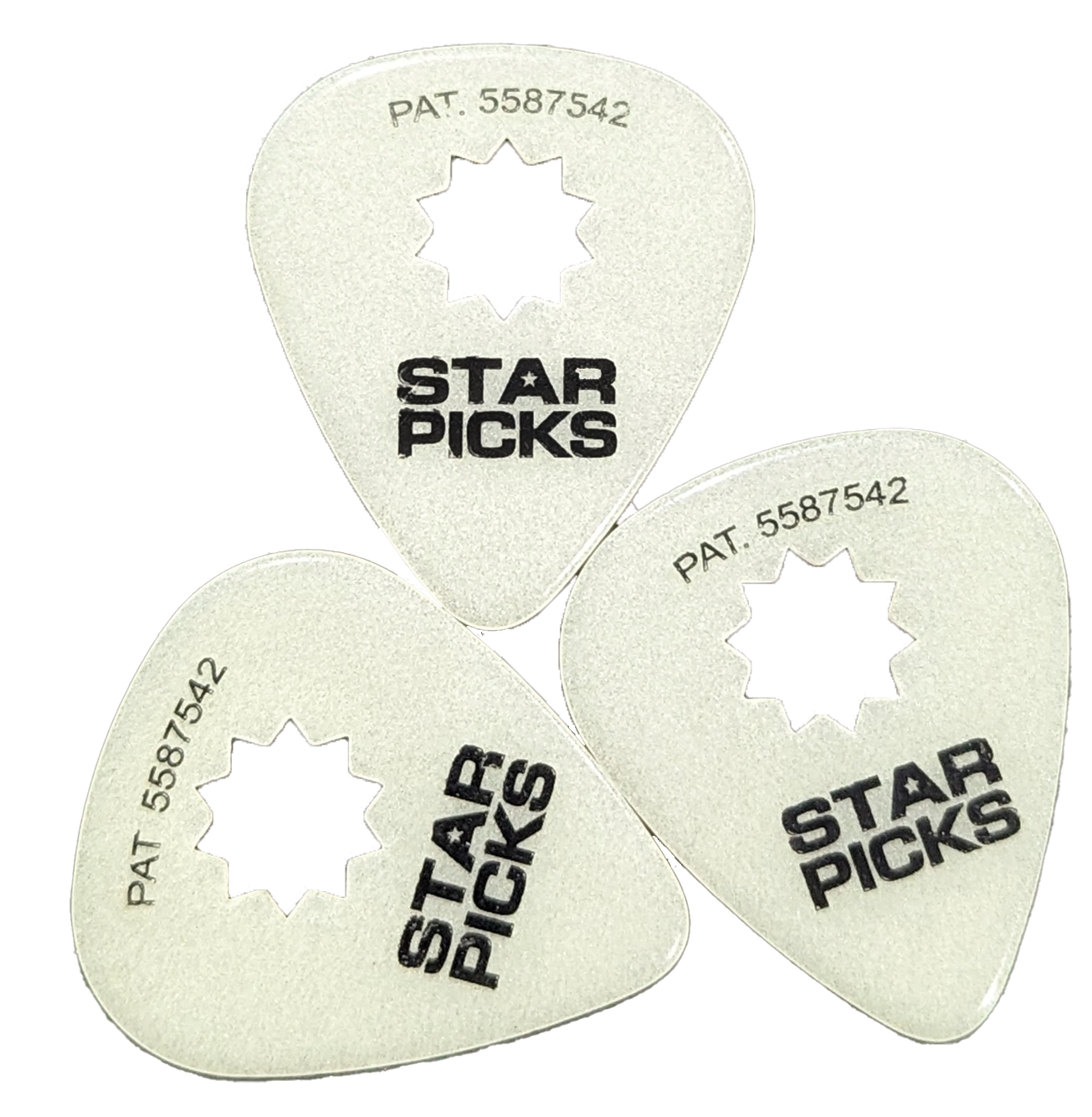 Glow in the Dark Star Picks - Cleartone Strings