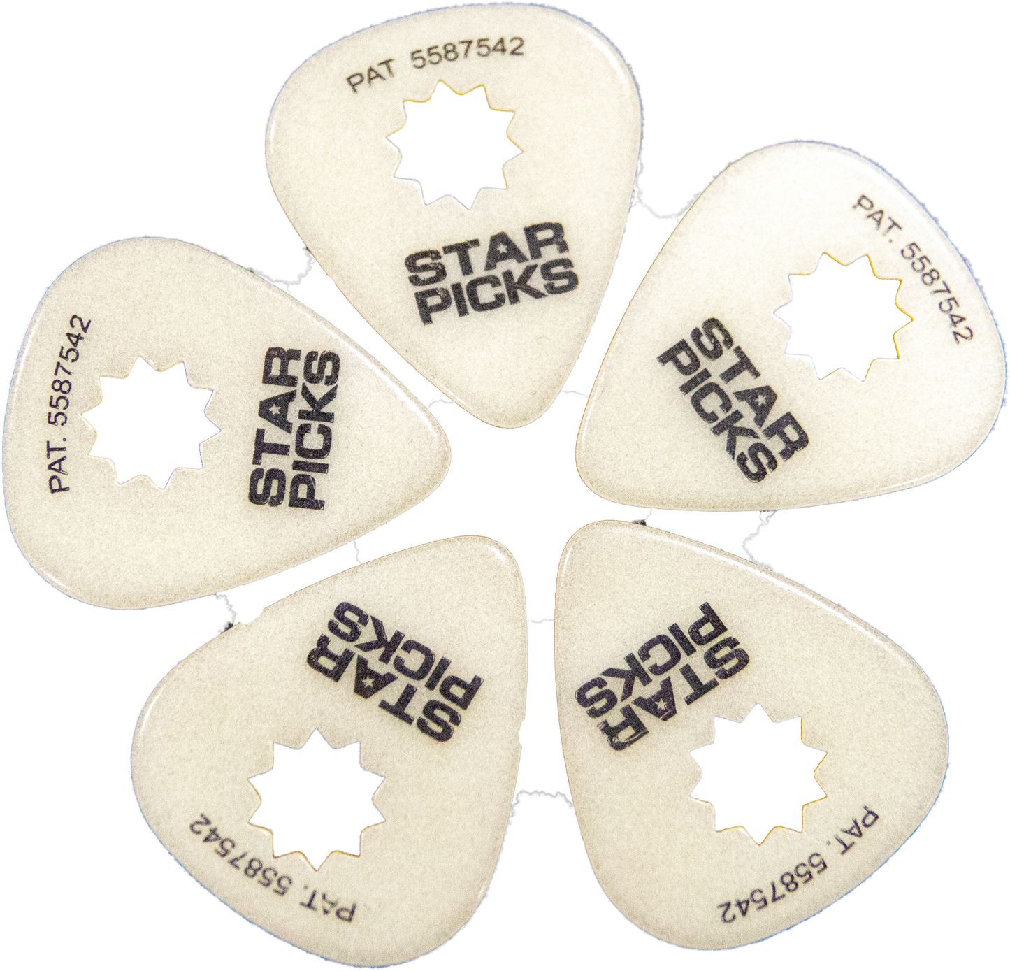 Glow in the Dark Star Picks - Cleartone Strings