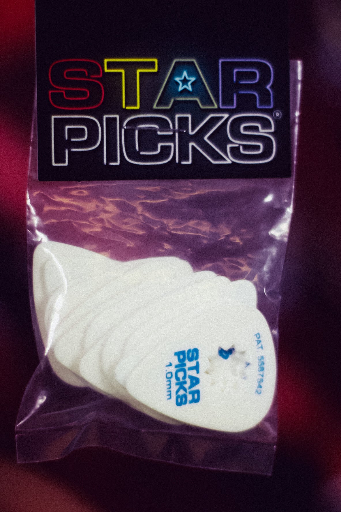 Everly Star Pik 12-Pack Guitar Picks - Star-Shaped Grip .60mm Orange Picks For Better Control