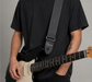 Polyweb Black Guitar Strap (Available in Black or White Cleartone Logo)