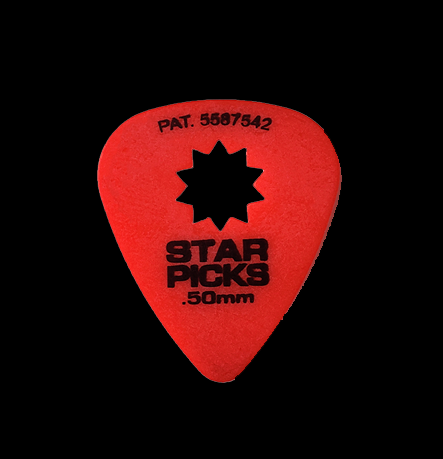 Classic Delrin Star Picks - 1.14 mm / 72 Pack - Cleartone Strings