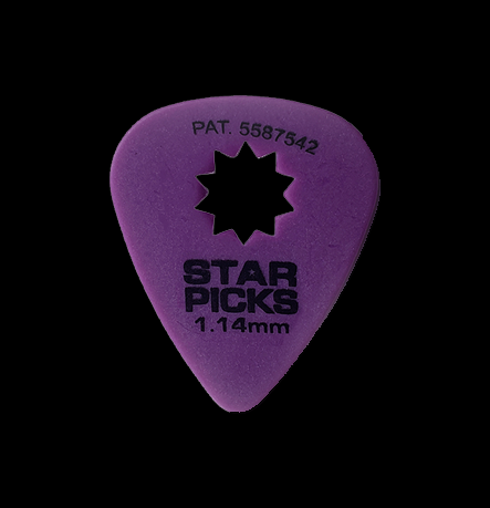 Everly Star Guitar Picks 12 Pack – Variety Light, Medium, Heavy – Celluloid Shell Color – USA Made, 32009